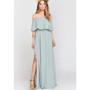 NWT Show Me Your Mumu Hacienda sage maxi dress MEDIUM